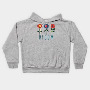 Abstract flower tee Kids Hoodie